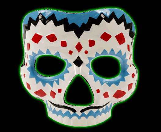 Day of the Dead Skull Male Mask