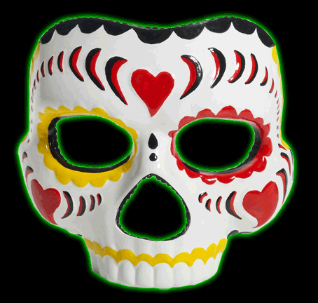 Day of the Dead Skull Female Mask