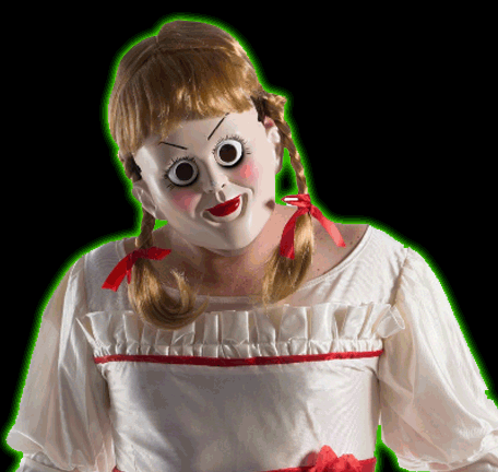 Annabelle Mask with Wig