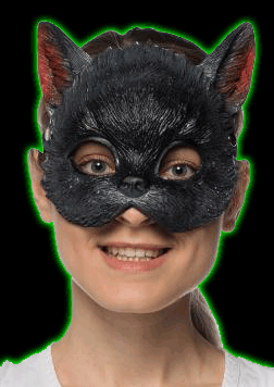 Supersoft Black Cat 1/2 Mask