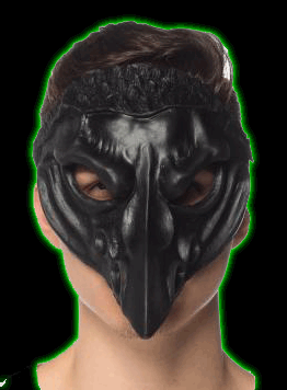 Supersoft black crow 1/2 mask