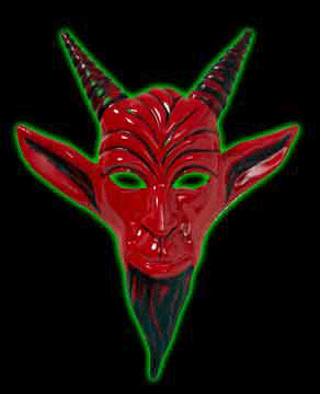 Red Devil Goat Mask