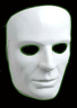 Sculpted Male White Mask