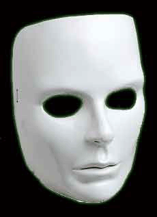 Sculpted Female White Mask