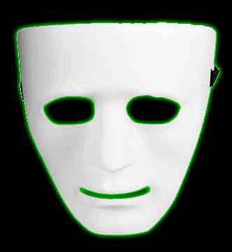 Blank male mask