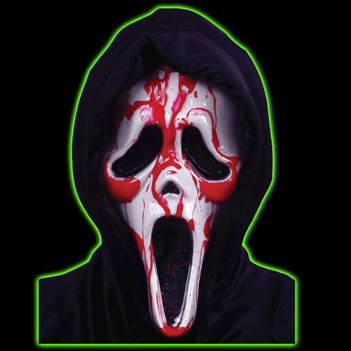 Halloweentown Store: Scream Ghost Face Dripping Blood FX mask