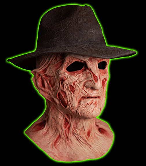 A NIGHTMARE ON ELM STREET 4: THE DREAM MASTER - DELUXE FREDDY KRUEGER MASK WITH FEDORA HAT