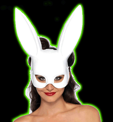 Masquerade Bunny Rabbit Mask White