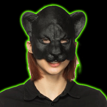 Supersoft Black Panther Half Mask