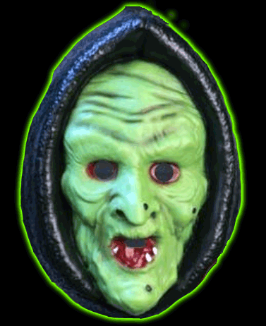 Halloween 3 Witch Vintage Style Plastic Face Mask