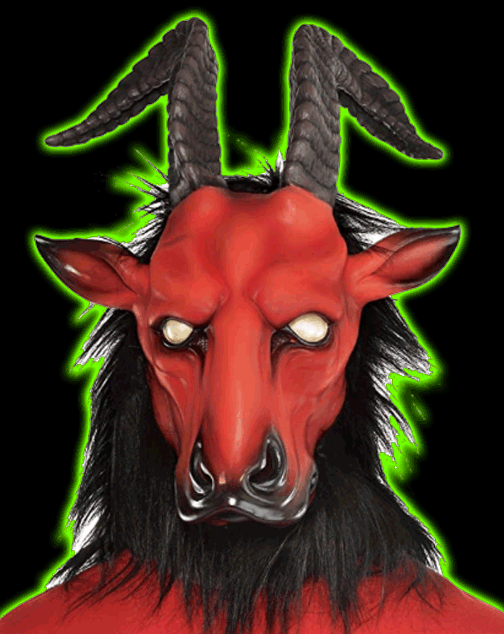 Satanic Beast Baphomet Latex Mask