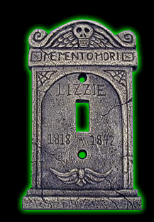 Memento Mori gravestone light switch cover