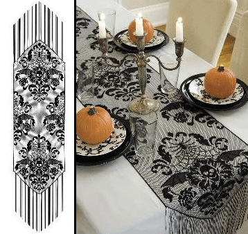 Halloween Damask Runner - 15