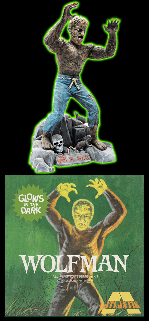 The Wolfman Glow-in-the-Dark Edition 1:8 Scale Plastic Model Kit
