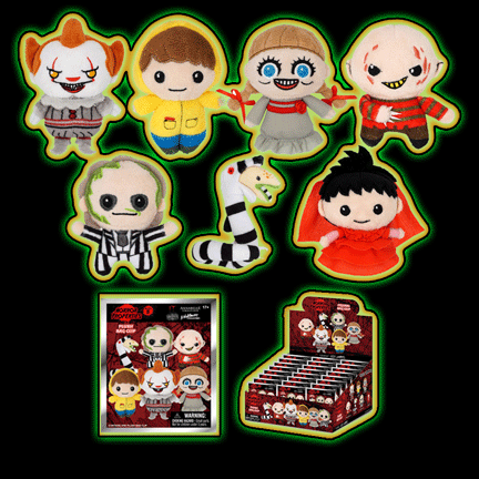 Mixed Horror Plush Bag Clip Blind Bag for lanyards or keychains