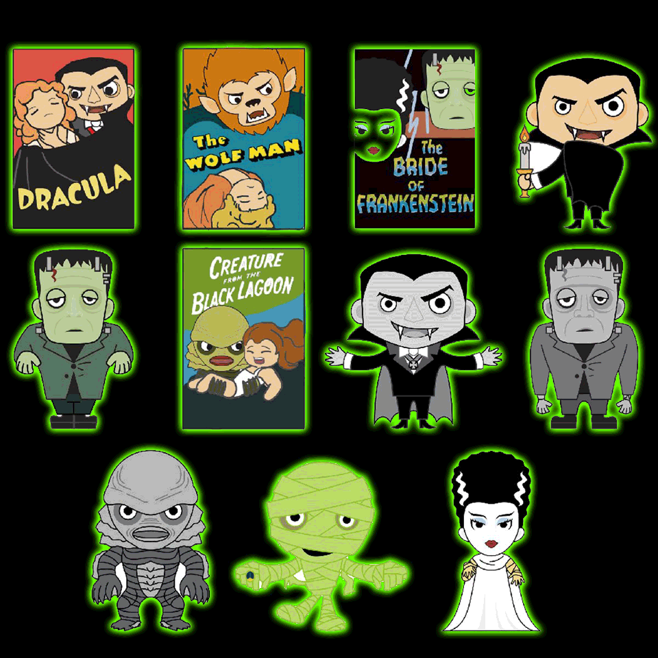 Universal Monsters Series 2 3D Foam Bag Clips Mystery Character