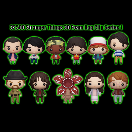 Stranger Things 3D Mystery Foam Bag Clips