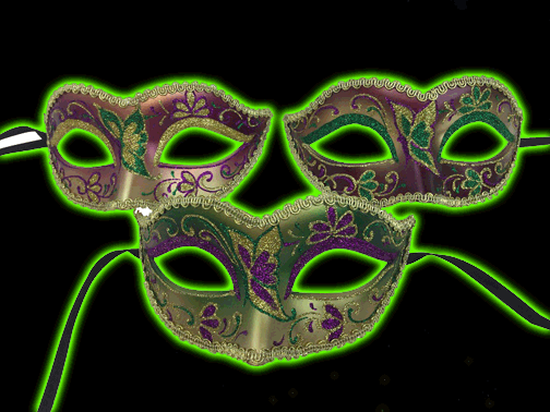 Mardi Gras Venetian masks - 3 styles