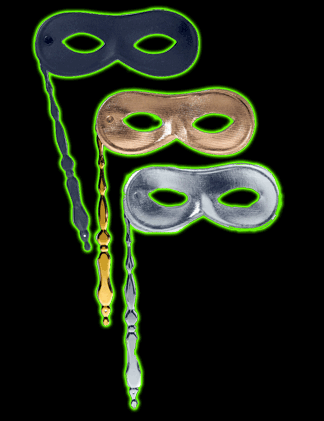 Masquerade Mask on Stick, Basic