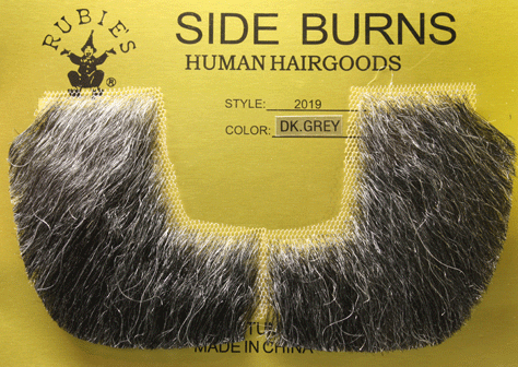 Sideburns - Dark grey
