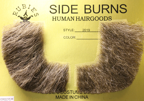 Sideburns - Medium Brown