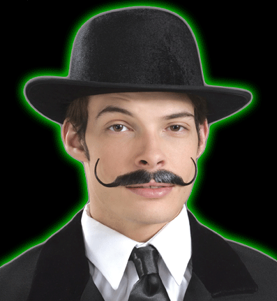 Snidely Moustache - Black