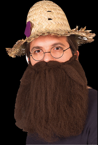 Moustache & Beard Set - Brown
