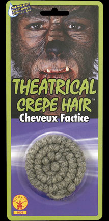 Theatrical Crepe Hair - Gray