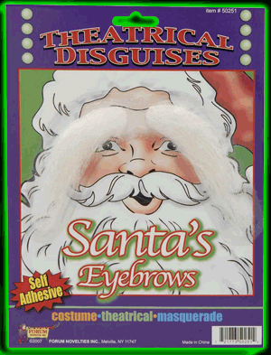 Santa Eyebrows