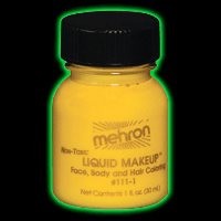 Mehron Liquid Face Paint - Yellow 1oz.