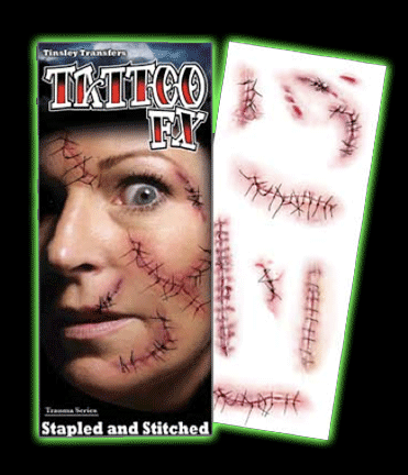 Tinsley Transfers - Stapled and Stitched Tattoo FX