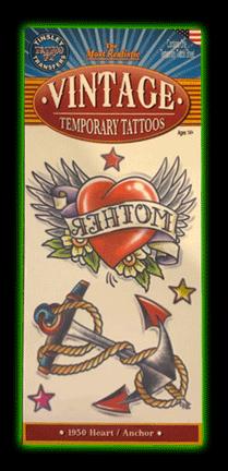Vintage Heart and Anchor Tattoo