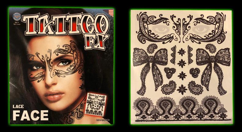 Lace Face Tattoo