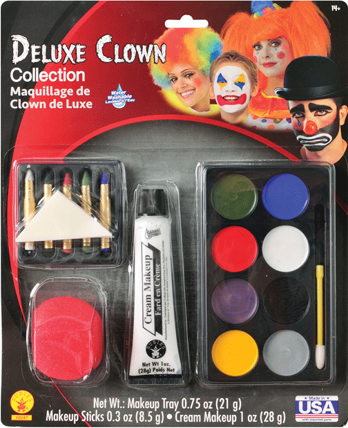 Deluxe Clown Collection Makeup Kit