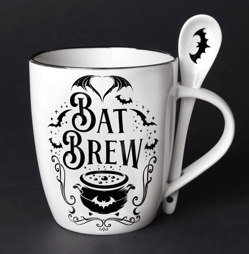 Bat Brew Mug and Spoon Set