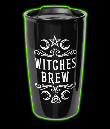 Crescent Witches Brew Double Walled Travel Mug