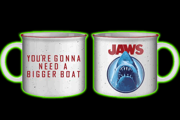 JAWS BIGGER BOAT CAMPER MUG