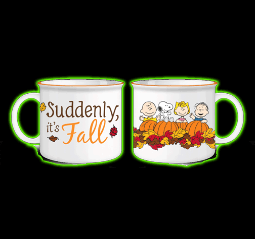 PEANUTS -SUDDENLY FALL 20oz JUMBO CERAMIC MUG CAMPER