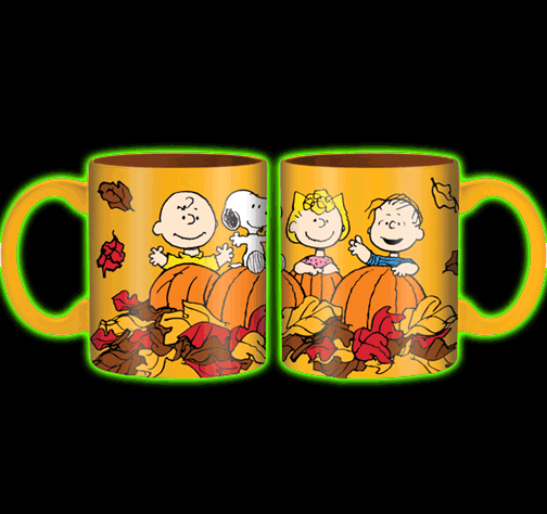 PEANUTS GROUP IN PUMPKIN PATCH 20oz JUMBO CERAMIC MUG