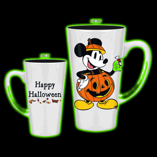 Mickey Mouse Pumpkin Happy Halloween 16oz Ceramic Latte Mug