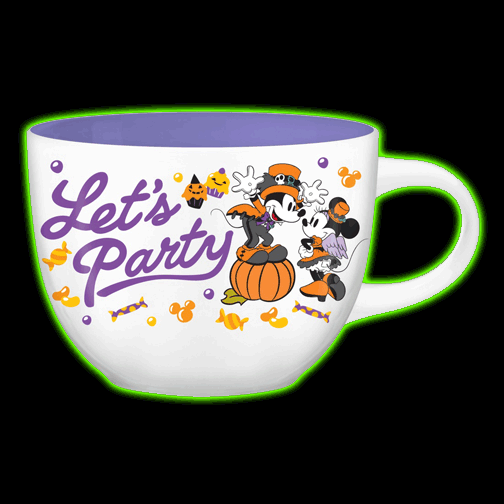 Mickey and Minnie Halloween 24oz Ceramic Soup Mug