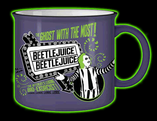 Beetlejuice Bio Exorcist 20oz Ceramic Camper Mug