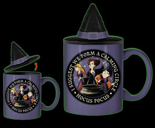 Hocus Pocus 18oz. Ceramic Mug with Sculpted Topper