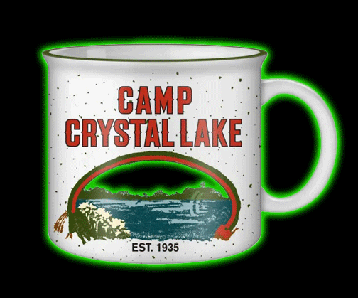 Friday the 13th Crystal Lake White 20oz Ceramic Camper Mug