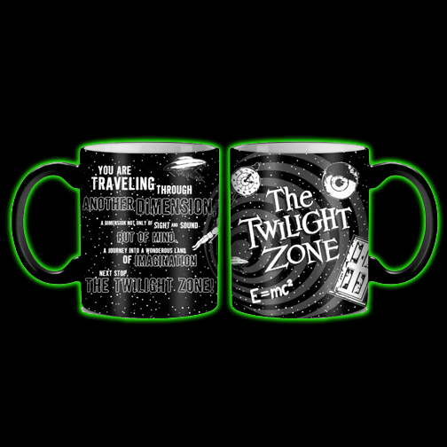 The Twilight Zone Logo Icons Space20oz Ceramic Mug
