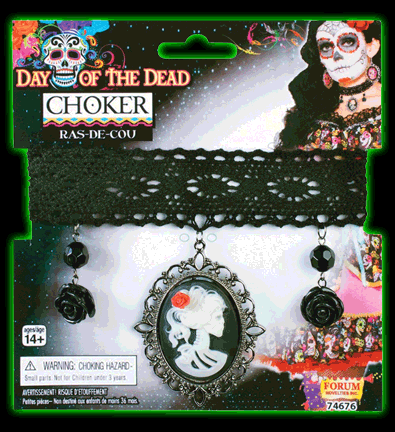 Day of the Dead Cameo Choker