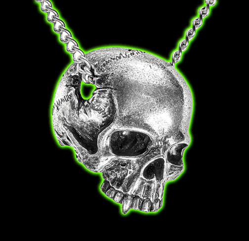 Remains Fanged Skull Necklace