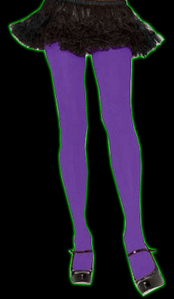 Purple Nylon Opaque Tights