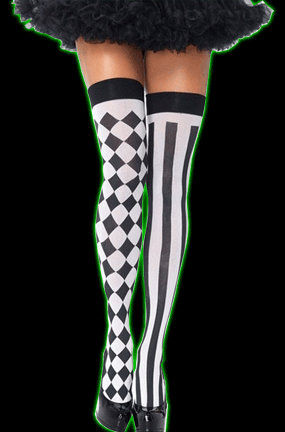 Harlequin Thigh Highs