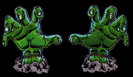Monster Hands from the Grave Patches (pair)